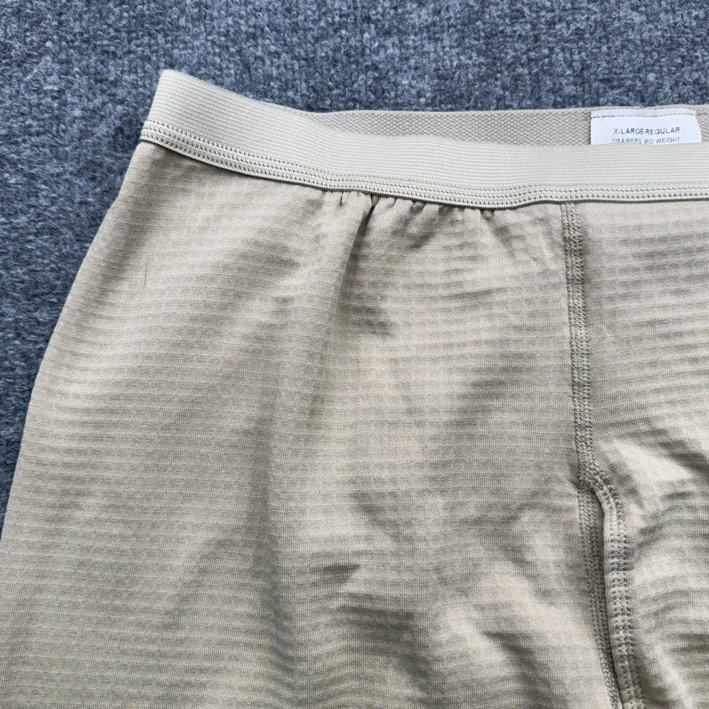 Peckham Gen III ECWCS Level 2 Thermal Drawers‎ Mens XL Sand Waffle Grid Military